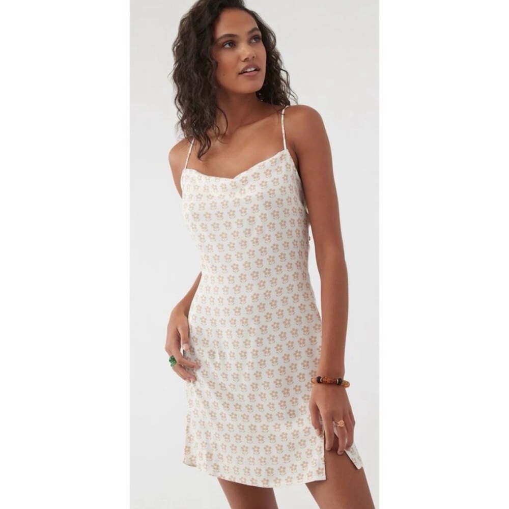 O’Neill New With Tag Tallis Cowl neck White mini dress size-small